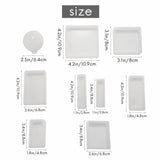 Silicone Casting Molds Square Rectangle Ball 9Pcs
