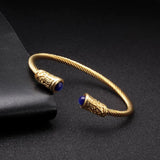 Stainless Steel Vintage Cuff Chain Link Bracelet Men Women Jewelry