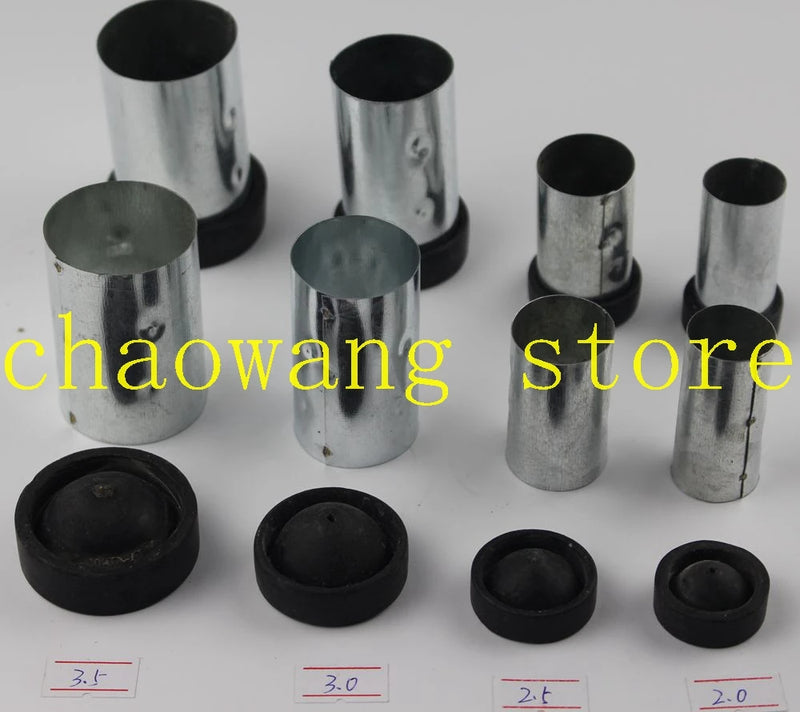 Rubber Base & 5 Iron Flasks for Casting Tools