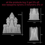 Christmas Castle Silicone Mold for DIY Jewelry