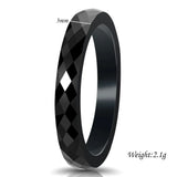 Casual Light Ceramic Rings for Women Cut Surface Ceramic Jewelry Ring