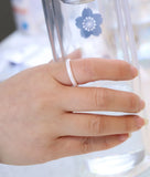 Casual Light Ceramic Rings for Women Cut Surface Ceramic Jewelry Ring
