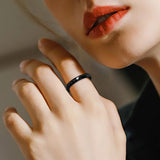 Casual Light Ceramic Rings for Women Cut Surface Ceramic Jewelry Ring