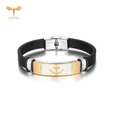 Casual Men's Anchor Leather Bracelet Pirate Bangle Punk Jewelry