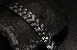 Casual Stainless Steel Magnetic Health Chain Men Charm Bracelet Bangle