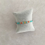 Summer Marble Bead Tassel Stone 5 ROW BRACELET