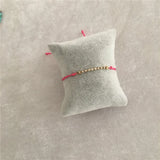 Summer Marble Bead Tassel Stone 5 ROW BRACELET