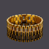316L Stainless Steel Inlaid Stone Men's Bracelet