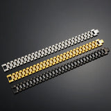 316L Stainless Steel Inlaid Stone Men's Bracelet