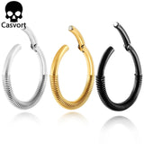 2 PCS 4mm 6g Classic Clasp Ear Weights Hangers Ear Gauges Plugs for Lobe