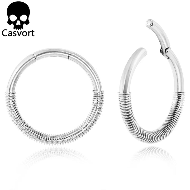 2 PCS 4mm 6g Classic Clasp Ear Weights Hangers Ear Gauges Plugs for Lobe