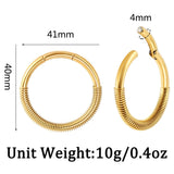 2 PCS 4mm 6g Classic Clasp Ear Weights Hangers Ear Gauges Plugs for Lobe