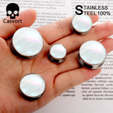 2 PCS Ear Plugs Tunnels Conch Piercing Jewelry Ear Gauges
