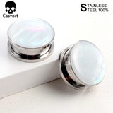 2 PCS Ear Plugs Tunnels Conch Piercing Jewelry Ear Gauges