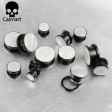 2 PCS Ear Plugs Tunnels Conch Piercing Jewelry Ear Gauges
