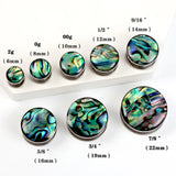 2 PCS Rainbow Conch Ear Tunnels Plugs Expander Body Piercing Jewelry Earrings