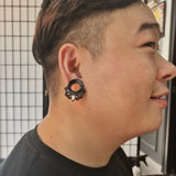 Stainless Steel Ear Gauges Flower Ear Tunnels Ear Plugs 6-25mm