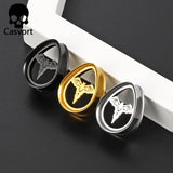 Stainless Steel Ear Gauges Plugs Bat Teardrop Double Flared Tunnels