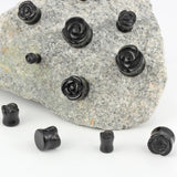 2 PCS Rose Ear Plugs Tunnels Expander Gauges Piercing Body Jewelry Women Gift