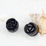 2 PCS Rose Ear Plugs Tunnels Expander Gauges Piercing Body Jewelry Women Gift