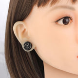 2 PCS Rose Ear Plugs Tunnels Expander Gauges Piercing Body Jewelry Women Gift