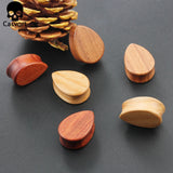 2 PCS Sandalwood Walnut Wood Ear Plugs Gauges