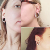 2PCS 316 Stainless Steel Saddle Tunnels Plugs Piercing