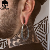 2PCS 6g Quetzalcoatl Ear Weights Hoop Ear Plugs 316 Stainless Steel Piercing