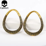 2PCS 6g Quetzalcoatl Ear Weights Hoop Ear Plugs 316 Stainless Steel Piercing