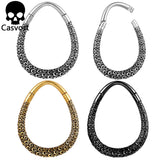 2PCS 6g Quetzalcoatl Ear Weights Hoop Ear Plugs 316 Stainless Steel Piercing