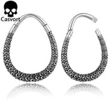 2PCS 6g Quetzalcoatl Ear Weights Hoop Ear Plugs 316 Stainless Steel Piercing