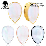 2PCS 8mm 10mm Conch Ear Plugs Tunnels Body Jewelry Piercing Gauges