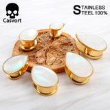 2PCS 8mm 10mm Conch Ear Plugs Tunnels Body Jewelry Piercing Gauges