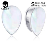 2PCS 8mm 10mm Conch Ear Plugs Tunnels Body Jewelry Piercing Gauges