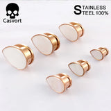 2PCS 8mm 10mm Conch Ear Plugs Tunnels Body Jewelry Piercing Gauges