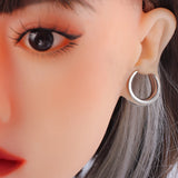 2PCS Saddle Ear Tunnels Plugs Stainless Steel Ear Gauges Stretchers