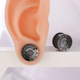 2PCS 316 Stainless Steel Ear Gauges Stretcher Ear Plugs Tunnels Piercing Women