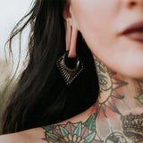 2PCS Magnetic Spine Ear Weight Hangers Plug Tunnel Earrings