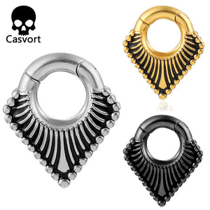 2PCS Magnetic Spine Ear Weight Hangers Plug Tunnel Earrings