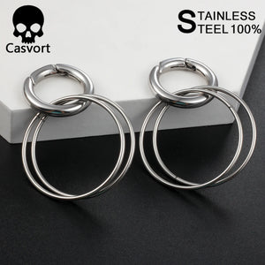 2PCS Clasp Ear Weight Hangers 6g Gauges Expander Pair