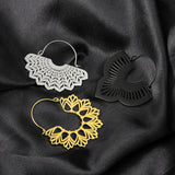 2PCS Stainless Steel Ear Piercing Hangers Women's Ear Gauges Plugs