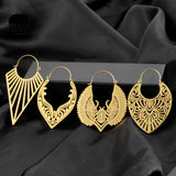 2PCS Stainless Steel Ear Piercing Hangers Women's Ear Gauges Plugs