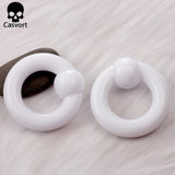 2Pcs Acrylic Ear Plug Tunnels Captive Hoop Earring Gauges Weights Segment Ring
