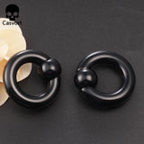 2Pcs Acrylic Ear Plug Tunnels Captive Hoop Earring Gauges Weights Segment Ring
