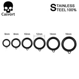 Stainless Steel Dangle Plugs Gauges Body Jewelry