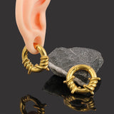 Stainless Steel Round Mark Ear Weights Hangers For Stretched Ear Lobe Piercing