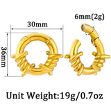 Stainless Steel Round Mark Ear Weights Hangers For Stretched Ear Lobe Piercing