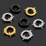 Stainless Steel Round Mark Ear Weights Hangers For Stretched Ear Lobe Piercing