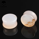 Stone Ear Piercing Body Jewelry Gauges Plugs Tunnels 2PCS/Lot