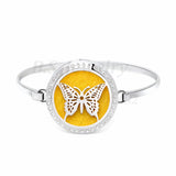Cat 30mm Stainless Bangle Aromatherapy Locket Diffuser Bracelet